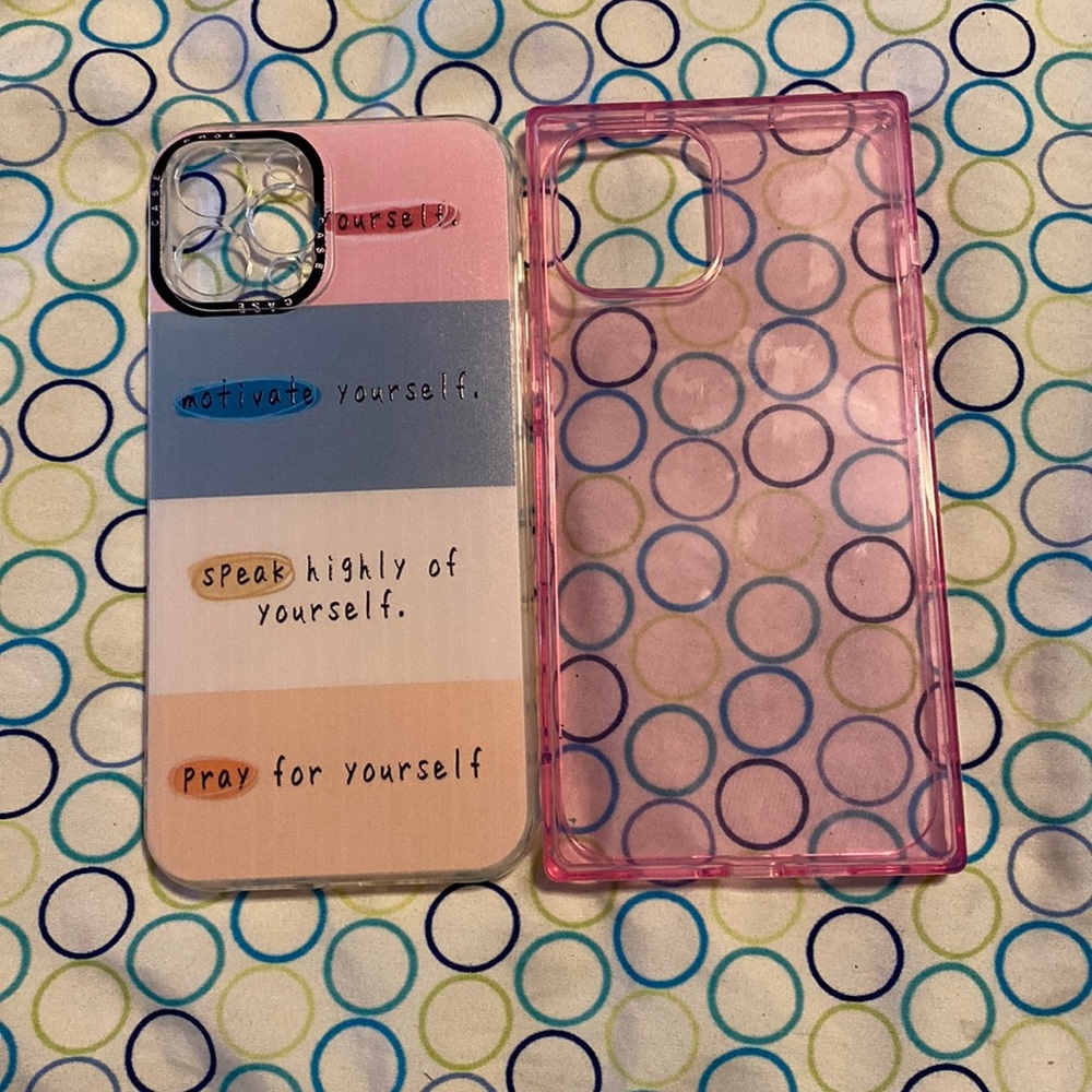 A set of two iPhone 12 Pro Max cases